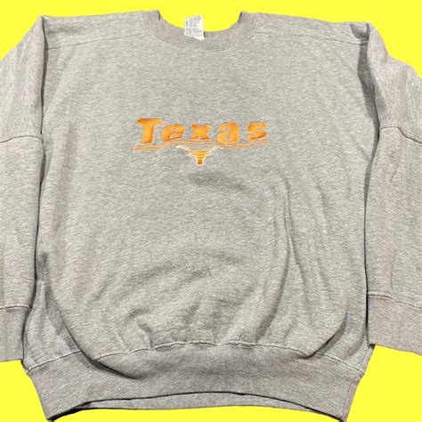 Vintage Texas Longhorns UT Pullover Crewneck Sweater... - Depop