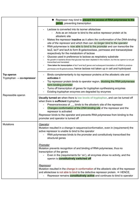 H2 Biology Notes | Biology H2 - GCE A Level | Thinkswap