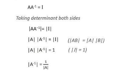 If A is an invertible matrix of order 2×2 then find |A-¹| - Brainly.in