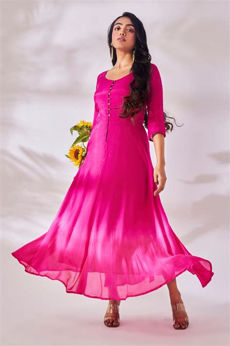 Yellow and Orange Fit & Flare Dress – Gulaal