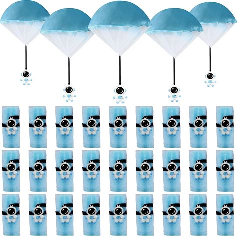 Kathfly 32 Packs Space Themed Party Parachute Toys Astronaut ...
