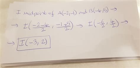 How do you find the midpoint of the segment with endpoints (-2,-1) and ...