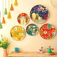 Buy RITUALISTIC Metal Portuguese Wall Plates (Blue Color) Set Of 5 ...