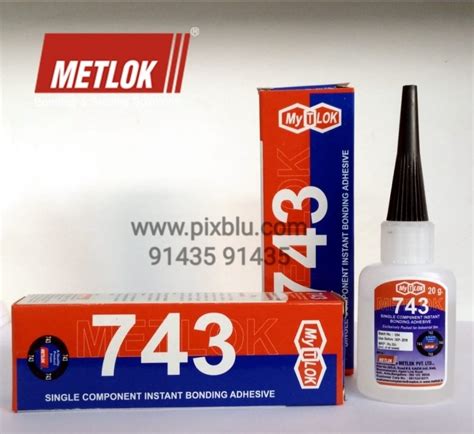 Metlok 743 Cyanoacrylate 743, Tube, 20 mL, Rs 18 /piece Hindustan ...