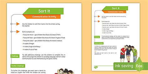 Sort It Team Building Game