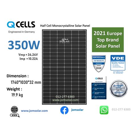 350W QCELLS DUO G8 SOLAR PANEL - Monocrystalline Half Cell - 12 Years ...