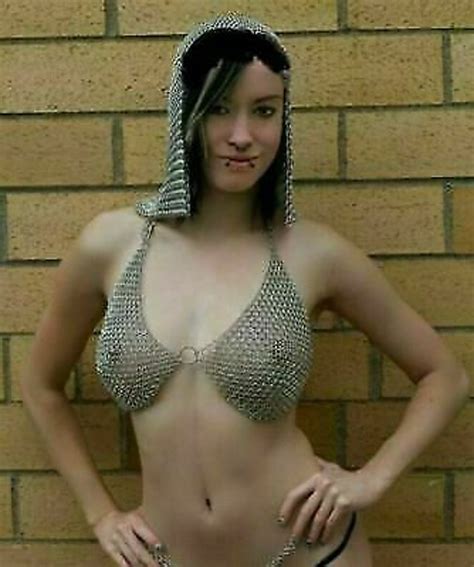 Medieval Aluminium Chainmail Bikini Set Women Halter Bra - Etsy Canada