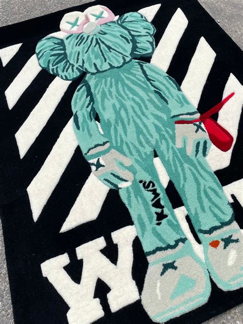 Kaws BFF Green Figurine Hand-Tufted Rug | Ready To Ship – Carpet Diem