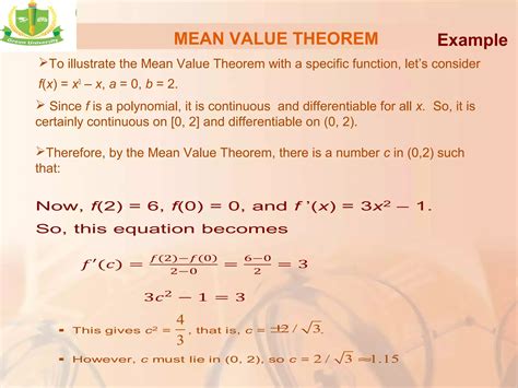Image result for Mean Value Theorem with Rational Function