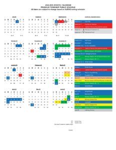 Franklin Township School Calendar 2025-2026 in PDF