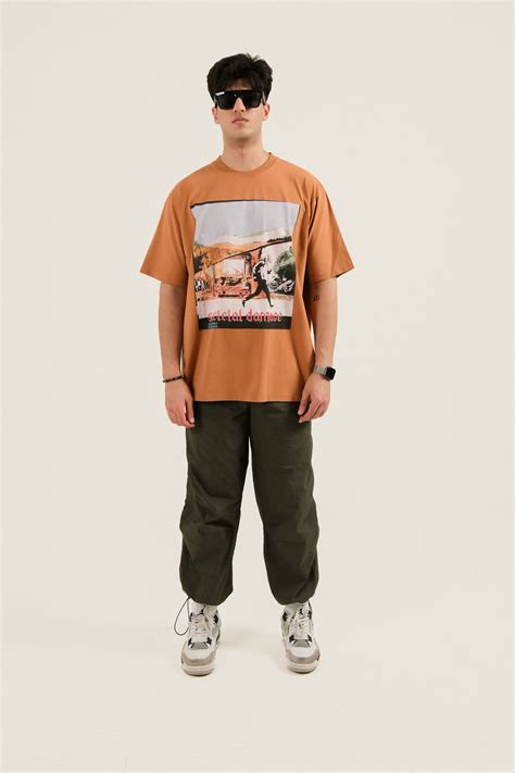 Societal Damage Vintage Brown T-shirt – Zero Tolerance