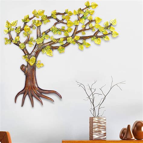 Buy Artvarko Solid Brass Wall Hanging Tree of Life Kalpavriksha ...