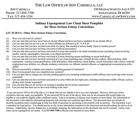 The 2025 Indiana Expungement Law Guide Plus Indiana Second Chance ...