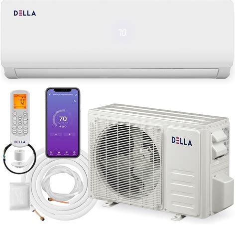 DELLA 9000BTU Wifi habilitado 19 SEER2 enfría hasta 400 pies cuadrados ...