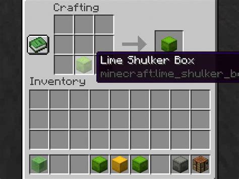 Shulker Box Recipe 的图像结果