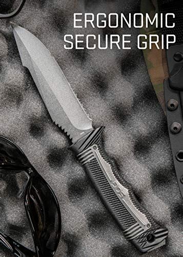 SOG Seal Strike Fixed Blade Knife with Sheath- Tactical and Hunting ...