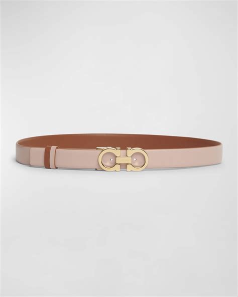 Ferragamo Reversible Gancini Leather Belt | Neiman Marcus