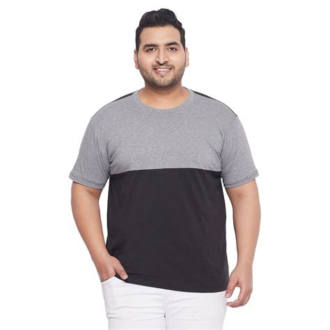 bigbanana Clover Black Colourblocked Round Neck T-shirt