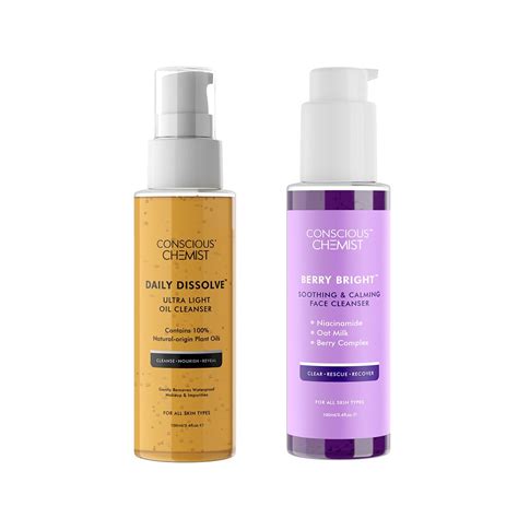 Conscious Chemist® Brightening Double Cleansing Kit | Oil Cleanser ...