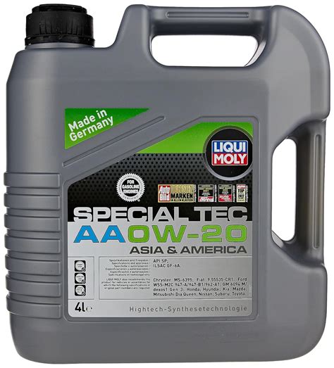 LIQUI MOLY Special Tec AA 0W-20 Motor Oil (4 Liter) : Amazon.in: Car ...