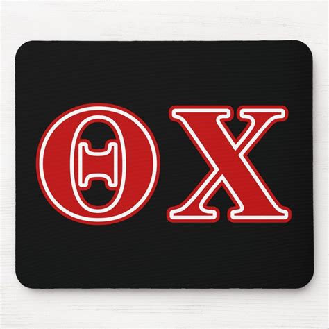 Theta Chi Red Letters Mouse Pad | Zazzle.com in 2021 | Theta chi ...