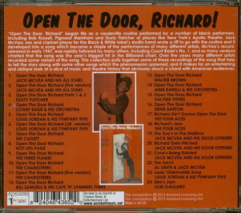 Various CD: Open The Door, Richard! (CD) - Bear Family Records