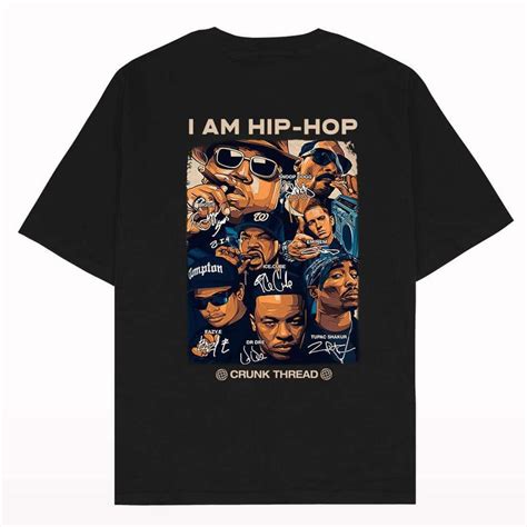 I am Hip-Hop Rappers Oversized T-shirt – Crunk Thread