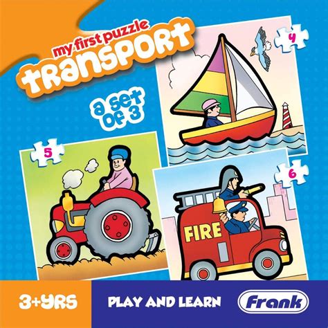Buy Frank Transport Puzzle for 3 Year Old Kids And Above Online at Best ...