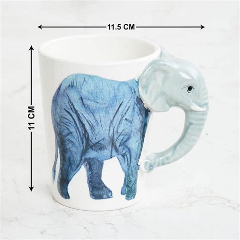Buy Corsica Slate Ceramic Elephant Mug - 300ml from Corsica by Home ...
