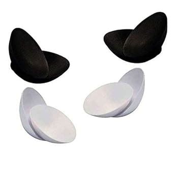 Buy Women's Round Smart Skin Cups Bra Pads Inserts (White and Black 30 ...