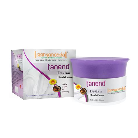 Tanend De-Tan Bleach Cream with Milk & Honey - 40 gm – Aaryanveda