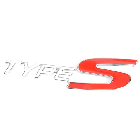 Buy 1pc Front Grill TypeS 3D Car Emblem Tuning Metal Logo Badge ...