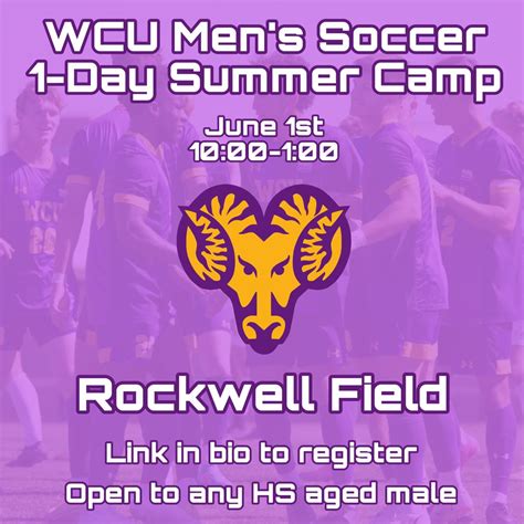WCU Summer Mens Soccer 1 Day Clinic, West Chester University Athletics ...
