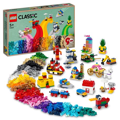 Buy LEGO11021 Classic 90 Years of Play Building Set, Bricks Box with 15 ...