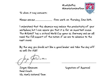 World Cup sidelights: U.S. team prepares leave letter for soccer fans ...