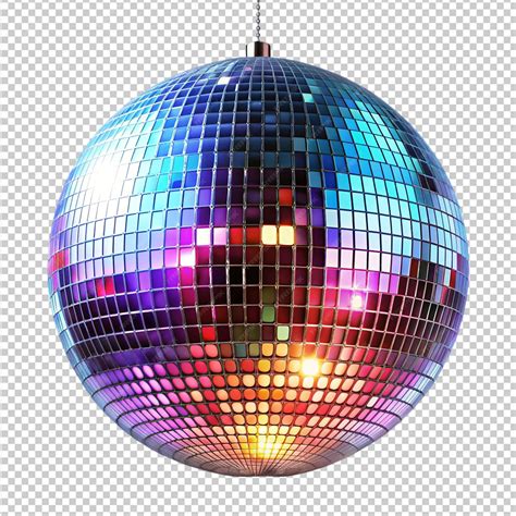 Disco ball on transparent background | Premium AI-generated PSD