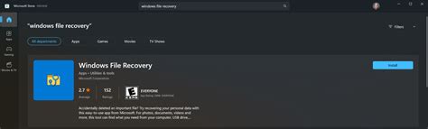 Install Windows File Recovery 的图像结果