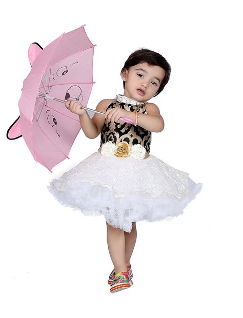 Buy First Kids Step Rich Doll Girl's Designer Frock RD_400 (Black ...