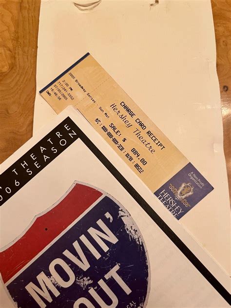 Playbill-Billy Joel's Movin' Out- Hershey Theatre- PA- 2005 | #3999169447