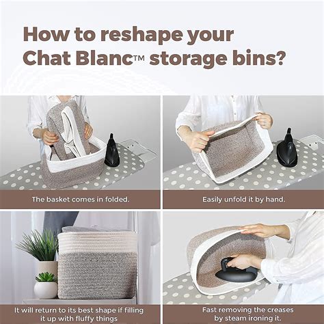 Buy Cotton Rope Basket for Storage | 15"x10"x9" Set of 3 Large Storage ...