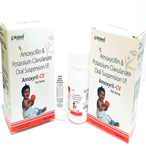 Amoxyril CV Dry Syrup - Amoxycillin & Potassium Clavulanate Oral ...