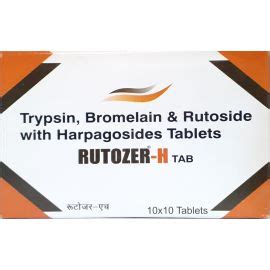Rutozer-H Trypsin, Bromelain and Rutoside (Per Capsule)