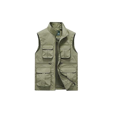 Gilet Multitasche Uomo Per Pesca E Outdoor - Leggero, Traspirante, 14 Tasche - Foto 9