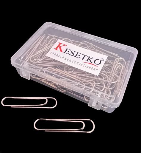 KESETKO® Steel Big Paper Clips 50 MM, Paper Gem Clips, Stainless Steel ...