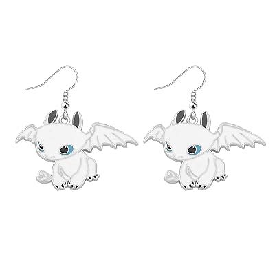 BEKECH Dragon Inspired Luna & Toothless Charm Earrings for India | Ubuy