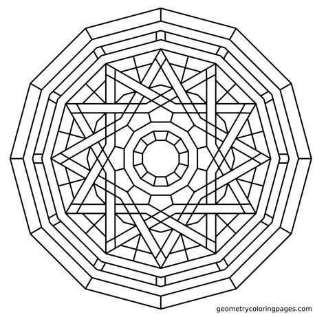 Free Printable Geometric Coloring Pages For Adults