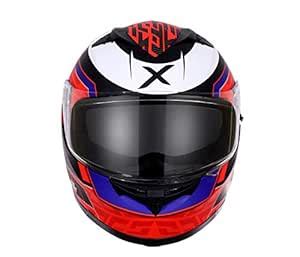 Axor Stealth Racing D/V Full Face Helmet (Dull Black and Red, XL ...