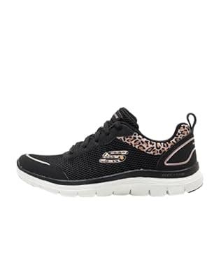 Buy Skechers Womens Flex Appeal 4.0-Wild Pulse BKLD Sneaker - 3 UK ...