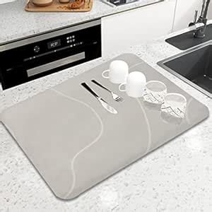 Buy High Water Absorbent Dish Drying Mat, Place Mat, for Countertop ...