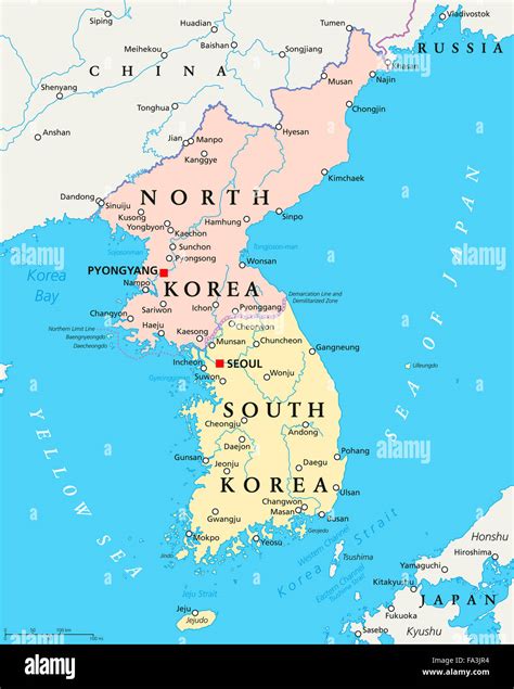 North Korea China Border Map